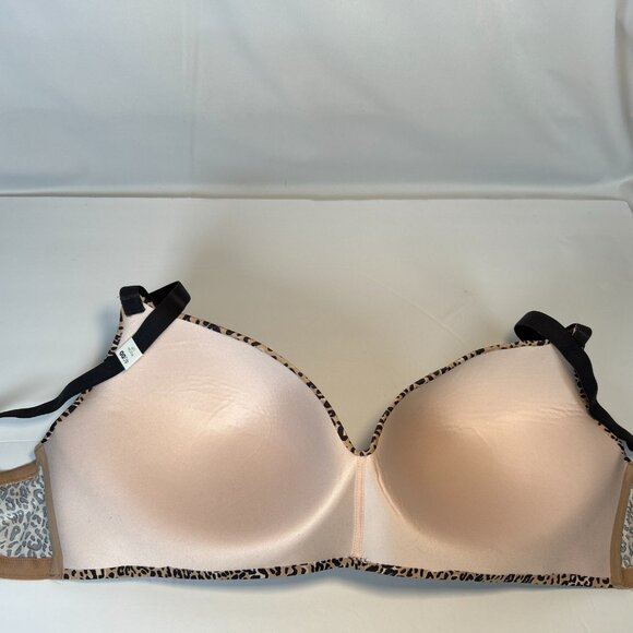 Victorias Secret Pink VS 40DD Push Up Bra Animal Print Wireless RN54867 NWT - Picture 4 of 13